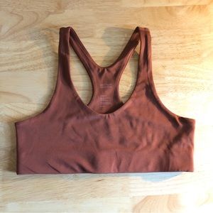 Girlfriend Co Lola V-Neck Bra in Mahogany Large